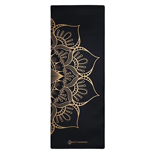 Shakti Warrior Sahasrara Shanti PU Yoga mat,Artist Designed, Great for Regular & Hot Yoga, Pilates and Work out (72 inchx28 inchx5mm Thick)k out (72 inchx28 inchx5mm Thick)