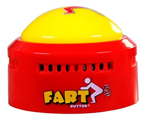 Talkie Toys Products Fart Button - Lights Up and Plays 20 Funny Fart Sounds - Fart Games, Fart Pranks, Office Humor and More