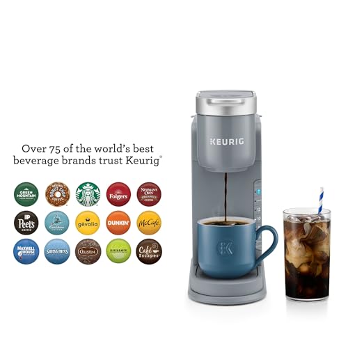 Keurig K-Iced Coffee Maker, Single Serve K-Cup Pod Iced Coffee Maker, With Hot and Cold Coffee Capabilities, Brews Any K-Cup Pod, Gray