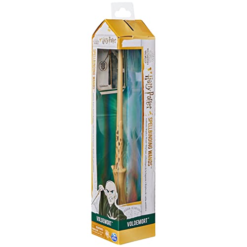 Wizarding World Harry Potter, 12-inch Spellbinding Voldemort Magic Wand with Collectible Spell Card, Kids Toys for Ages 6 and up