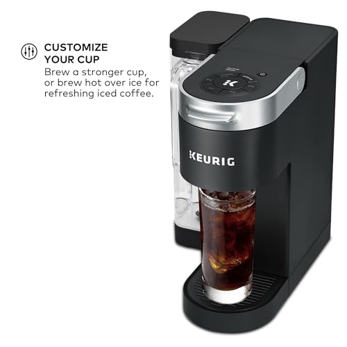 Keurig K-Supreme Single Serve K-Cup Pod Coffee Maker, MultiStream Technology, 4 Brew Sizes, 66oz Dual-Position Removable Reservoir, Black