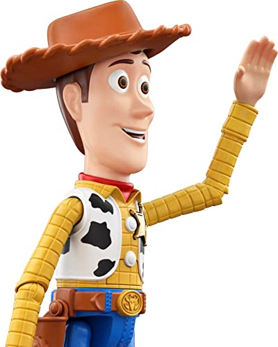 Mattel Pixar Toy Story Toys, Woody Interactables Talking Action Figure, Interactive Collectible Toy, For Kids