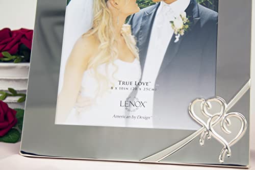 Lenox True Love Personalized 8x10 Picture Frame, Custom Engraved 8x10 Wedding Frame, Accessories and Gifts for the Bride and Groom, Couples, Newlyweds, Anniversaries and More