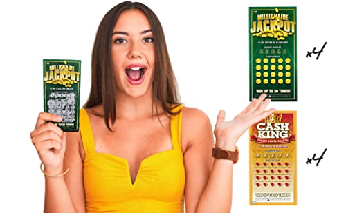 Prank Lottery Tickets and Scratch Cards Look Real - $1 Million Winning Ticket Gag Set