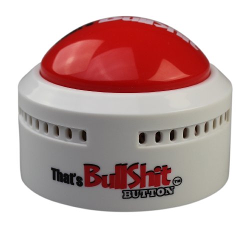 Talkie Toys Products That’s Bullshit Button - Lights Up and Plays 8 Hilarious BS Sayings - Call Out Liars, Political BS and More