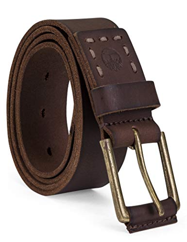 Timberland Casual Leather Classic Men Everyday Belts, Dark Brown, 34