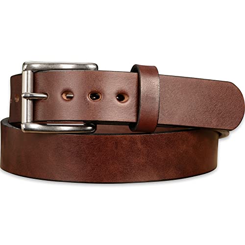 Bullhide Belts Mens Leather Belt for Casual, Dress, 1.50" Wide, Brown, 38"