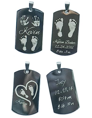 Custom Photo Engraving Dog Tag Necklace - Personalized Jewelry for Lover, Mom, Dad, Friend, Family & Pet Lovers - Cherished Memorial Gift