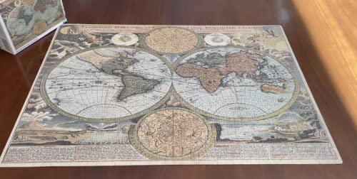 FLINK Antique World Map Foil Jigsaw Puzzle