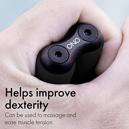 ONO Roller - Handheld Fidget Toy for Adults | Help Relieve Stress, Anxiety, Tension | Promotes Focus, Clarity | Compact, Portable Design (Junior Size/ABS Plastic, Black)