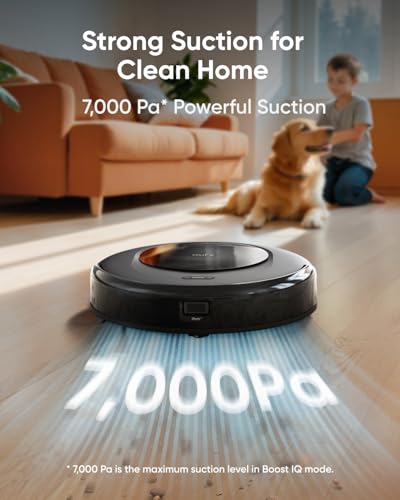 eufy Robot Vacuum Omni C20 with All-in-One Station, Auto Emptying, Mop Washing and Drying for Hands-Free Cleaning, 3.35-Inch Ultra-Slim Body, 7,000 Pa Powerful Suction, Robot Vacuum and Mop Combo