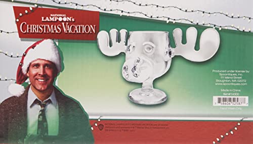 Spoontiques - National Lampoon’s Christmas Vacation Acrylic Moose Cup - Griswold Moose Mug - 4.5” - 6 Ounce,Clear