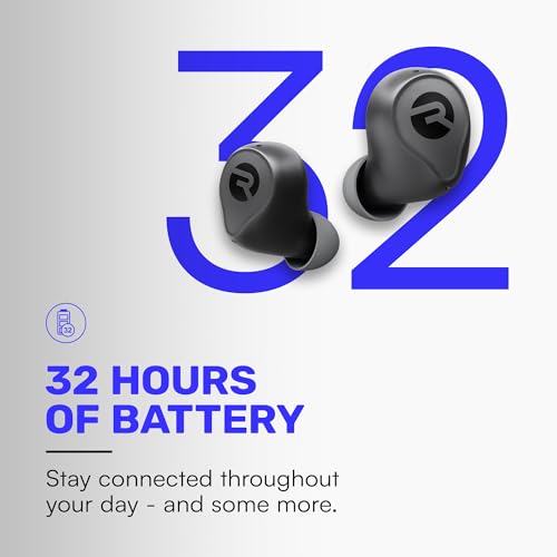 Raycon Everyday Earbuds (2024 Edition) - Bluetooth True Wireless in-Ear Buds with 32 Hours Playtime, Multpoint Technology, Extreme Comfort, and Active Noise Cancellation (Carbon Black)