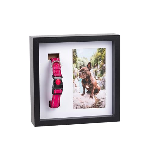 OtterPets Pet Memorial Dog Picture Frame, 4 Customizable Displays, 9x9", Paw Print Kit for Dogs, Pet Memorial Gift for Dogs, Loss of Dog Sympathy Gift, Dog Memorial Gift, Pet Paw Print Impression Kit, Cat Memorial Picture Frame, Dog Passing Away Gift