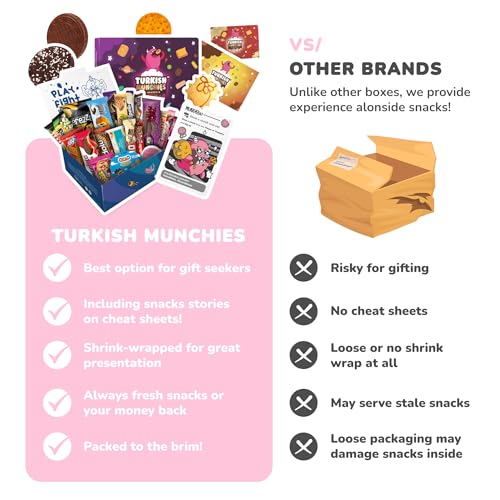 Midi International Snack Box | Premium Exotic Foreign Snacks | Unique Snack Food Gifts Included | Try Extraordinary Turkish Snacks | Candies from Around the World | 12 Full-Size + 1 Bonus Snacks