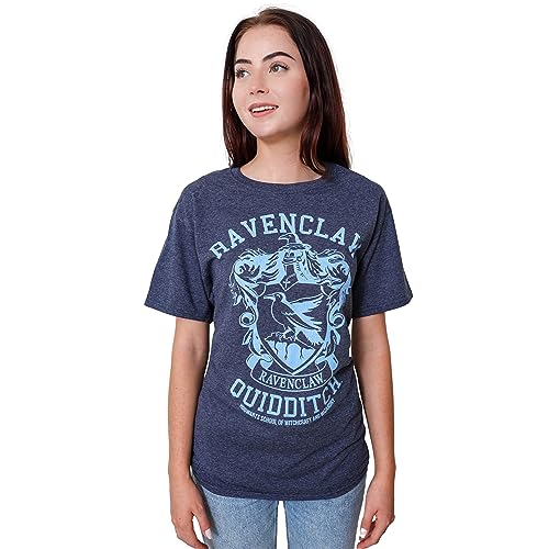 Harry Potter Ravenclaw Quidditch Team Adult T-Shirt(LG, Navy Heather)