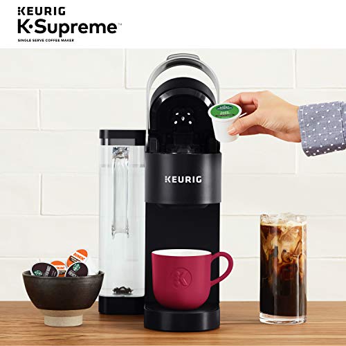 Keurig K-Supreme Single Serve K-Cup Pod Coffee Maker, MultiStream Technology, 4 Brew Sizes, 66oz Dual-Position Removable Reservoir, Black