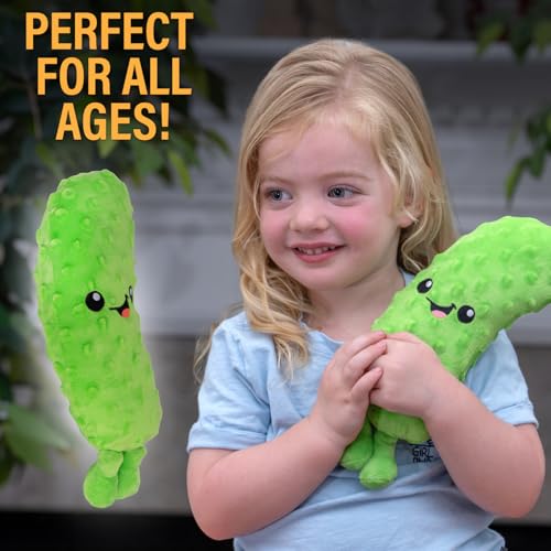 Twiddler Toys Yodeling Plush Pickle – 11” Pickle Sings Hilarious Yodels - Funny Gag Gift for Friends and Coworkers