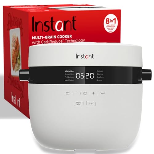 Instant Pot Instant 20-Cup Rice Cooker, Rice and Grain Multi-Cooker with Carb Reducing Technology without Compromising Taste or Texture, From the Makers of Instant Pot, Includes 8 Cooking Presets