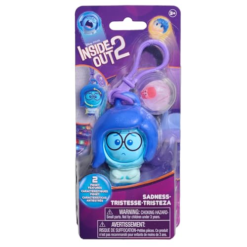 Inside Out 2 Fidget Figure Keychains - Sadness, Kids Toys for Ages 3 Up by Just Play