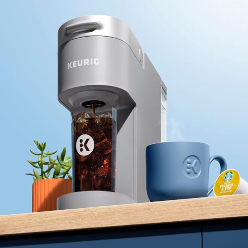 Keurig K-Iced Coffee Maker, Single Serve K-Cup Pod Iced Coffee Maker, With Hot and Cold Coffee Capabilities, Brews Any K-Cup Pod, Gray