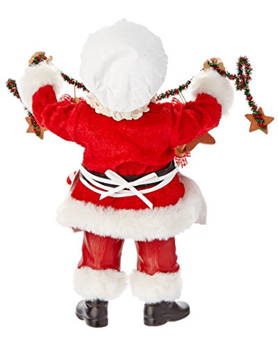 Kurt Adler Fabriche Christmas Chef Santa Figurine, 12-Inch