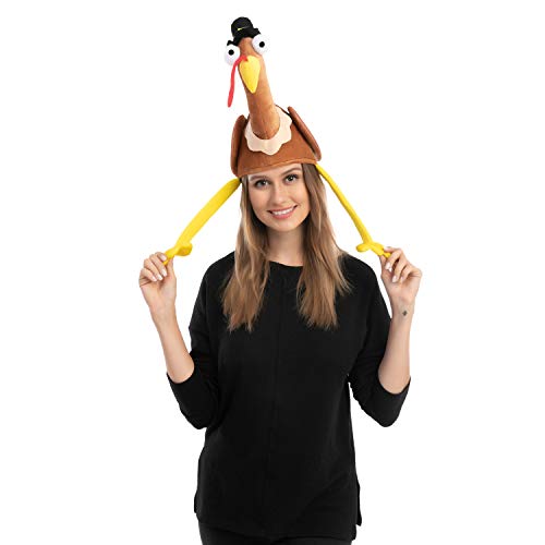 JOYIN 2PCS Turkey Gobbler Hats, Turkey Trots Dress Up Party,Thanksgiving Novelty Hats Role Play & Carnival Cosplay,Thanksgiving Costume Hats, Thanksgiving Accessories,Thanksgiving Party Favor Supplies