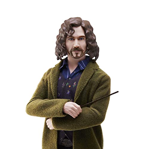 Harry Potter Collectible Sirius Black Doll (10-inch), Fully Posable, Wearing Signature Outfit with Wand, Gift for 6 Year Olds and Up, HCJ34