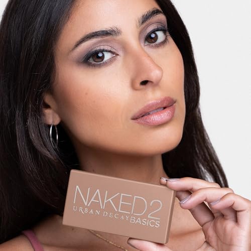 URBAN DECAY Naked 2 Basics Eyeshadow Palette, Velvety Matte Finish, 6 Nude Taupe & Brown Neutral Eye Shadows, Natural Everyday to Smokey Eye Makeup Looks, Travel Friendly Size, Vegan, Cruelty-free