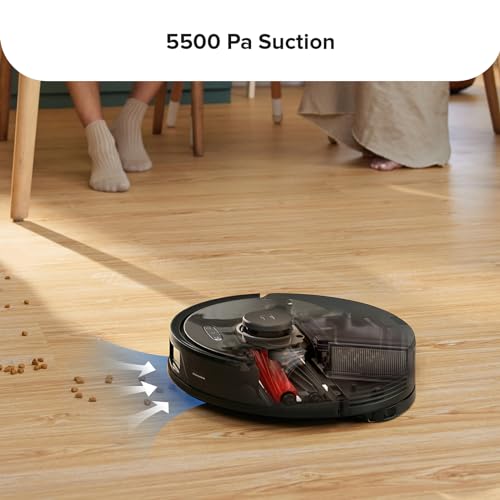 roborock Q8 Max Robot Vacuum and Mop Cleaner, DuoRoller Brush, 5500Pa Strong Suction, Lidar Navigation, Obstacle Avoidance, Multi-Level Mapping, Perfect for Pet Hair