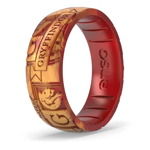 Enso Rings Wizarding World of Harry Potter Collection - Comfortable Silicone Rings - Gryffindor - 9