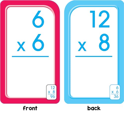 School Zone Multiplication 0-12 Flash Cards: 56 Math Cards, 3rd Grade, 4th Grade, Elementary Math, Multiplication Facts, Common Core, Ages 8+, Packaging May Vary