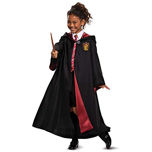 Harry Potter Gryffindor Robe Prestige Children's Costume Accessory, Black & Red, Kids Size Small (4-6)