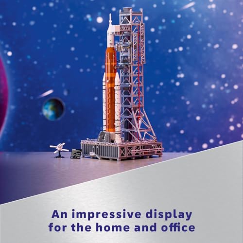 LEGO Icons NASA Artemis Space Launch System, Home and Office Décor, Space Gift for Adults, DIY Model Building Kit, Fun Project for Adults, Includes an Orion Capsule and Launch Tower, 10341