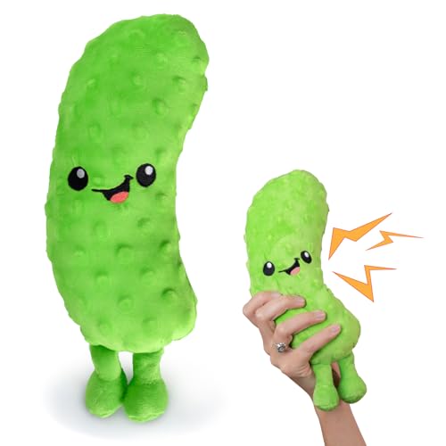 Twiddler Toys Yodeling Plush Pickle – 11” Pickle Sings Hilarious Yodels - Funny Gag Gift for Friends and Coworkers