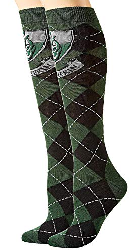 Hyp Harry Potter Slytherin Argyle Juniors Knee High Socks