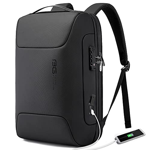 BANGE Anti Theft Business Backpack Fits 15.6 Inch Laptop,Smart Work Backpack with USB Charging Port for Office Work Airplane Business Travel