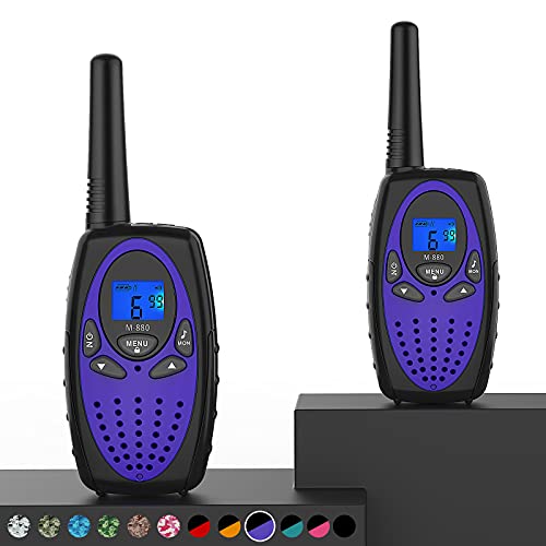 Topsung M880 Walkie Talkies for Adults Toys for Kids (Violet 2 Pack)