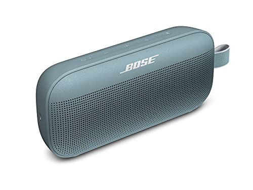 Bose SoundLink Flex Bluetooth Speaker, Portable Speaker with Microphone, Wireless Waterproof Speaker for Travel, Outdoor and Pool Use, Stone Blue