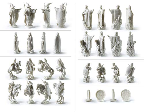 The Noble Collection The Lord of The Rings - Chess Set: Battle for Middle-Earth,Black, for 5 Players