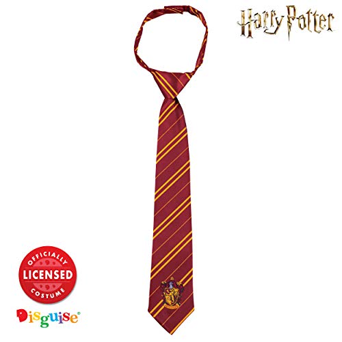 Disguise Harry Potter Costume Necktie, Official Hogwarts Wizarding World Kids Costume Breakaway Child Size Tie, Brown & Gold