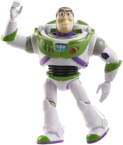 Mattel Disney and Pixar Toy Story Buzz Lightyear Action Figure, Posable Character in Signature Look, Collectible Toy, 7 inch