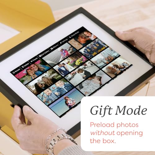 Skylight Digital Picture Frame - WiFi Enabled with Load from Phone Capability, Touch Screen Digital Photo Frame Display - Customizable Gift for Friends and Family - 10 Inch Black