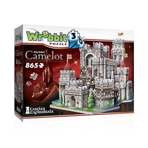 WREBBIT3D King Arthur's Camelot 3D Jigsaw Puzzle (865-Piece)