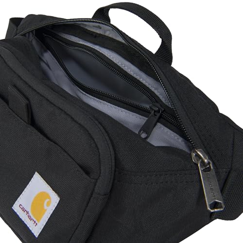 Carhartt Adjustable Waist, Durable, Water Resistant Hip Pack, Black, One Size