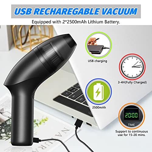 Hayousui 4.3Kpa Keyboard Vacuum Cleaner Mini：Handheld Computer Vacuum Cordless for Car Laptop Sewing Machine Portable Keyboard Vac USB Desk Crumbs Dust Cleaners