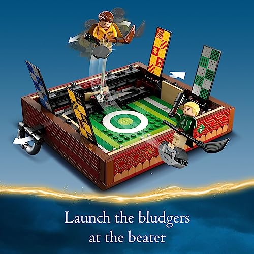 LEGO Harry Potter Quidditch Trunk 76416 Buildable Harry Potter Toy; Birthday Gift Idea for Kids Aged 9+; Open the Buildable Box to Reveal a Quidditch Playing Arena; Includes 4 Customizable Minifigures