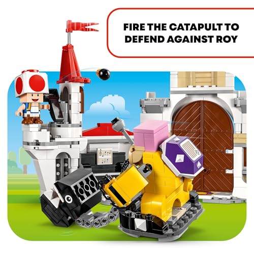 LEGO Super Mario Battle with Roy at Peach’s Castle, Nintendo Character Mario Toy for Kids, Castle Toy & Adventure Set, Super Mario Gift for Girls, Boys & Gamers Ages 7 and up, 71435