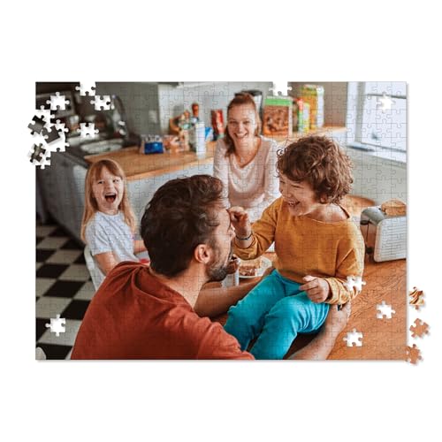 Photo Puzzle, Pet Puzzle, Wedding Puzzle, Family Reunion Puzzle - 500 Piece, Custom Jigsaw Puzzle for Adults (Horizontal/Landscape) - I See Me!