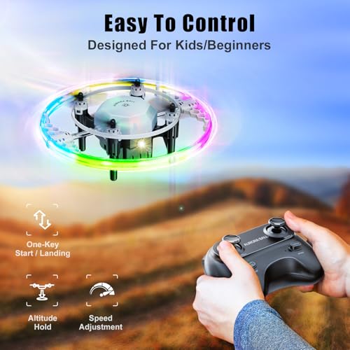 Mini Drones for Kids and beginners, 2024 Small RC Drone Quadcopter Drones with 360 Degree Flip, 90 Degree Surround Flight, Headless Mode, 8-12 Years Old Boys and Girls Ideal Gift Toys